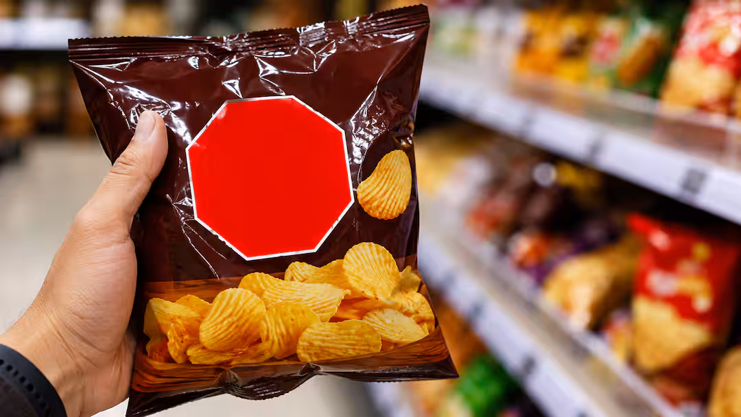 Chini, Chi Leh Thau Tamna Ei Tur Kawrah Hexagonal Warning Label Sen Pek Rawtna FSSAI-in Siam