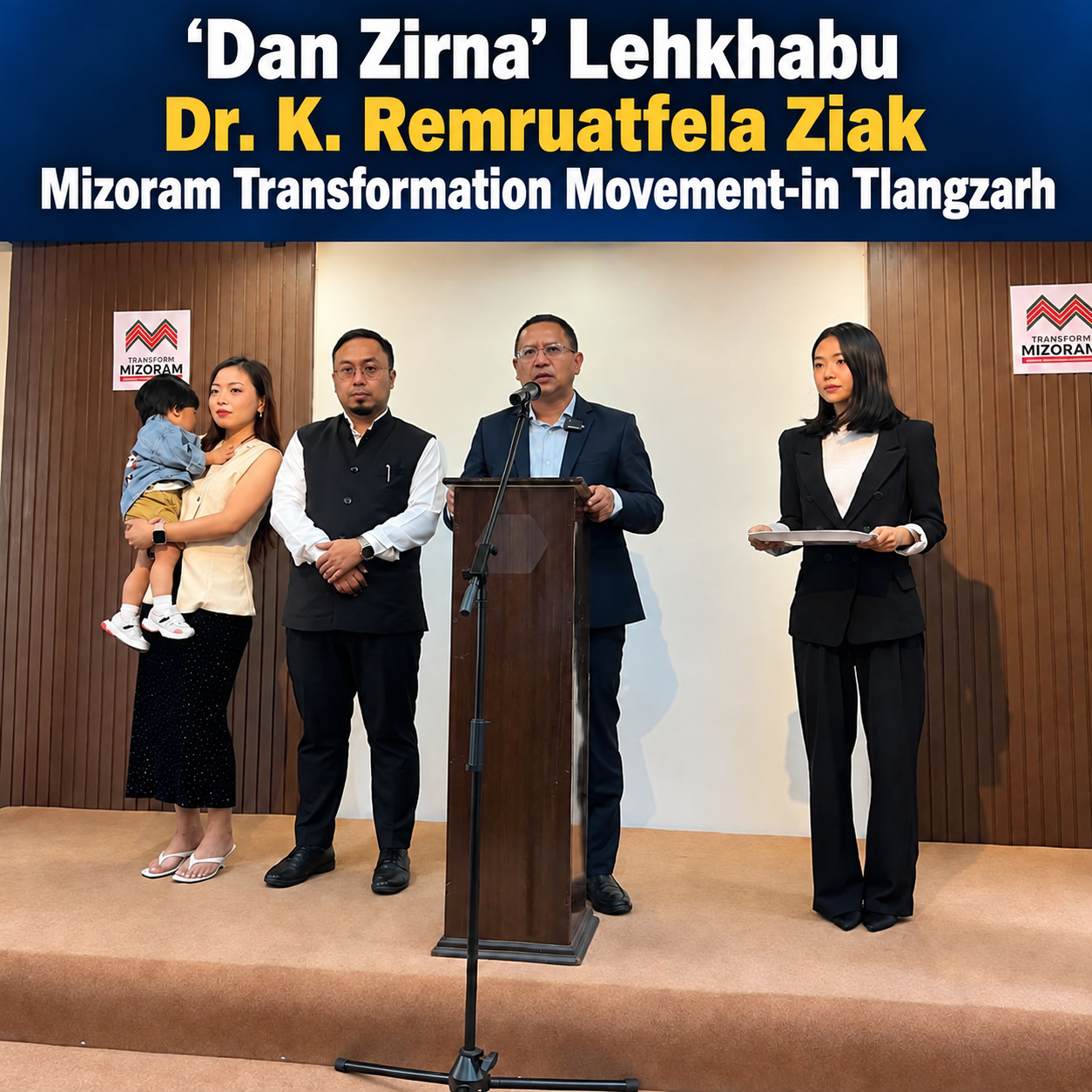 Dan Zirna Lehkhabu Dr. K Remruatfela Ziak Mizoram Transformation Movement-in Tlangzarh 