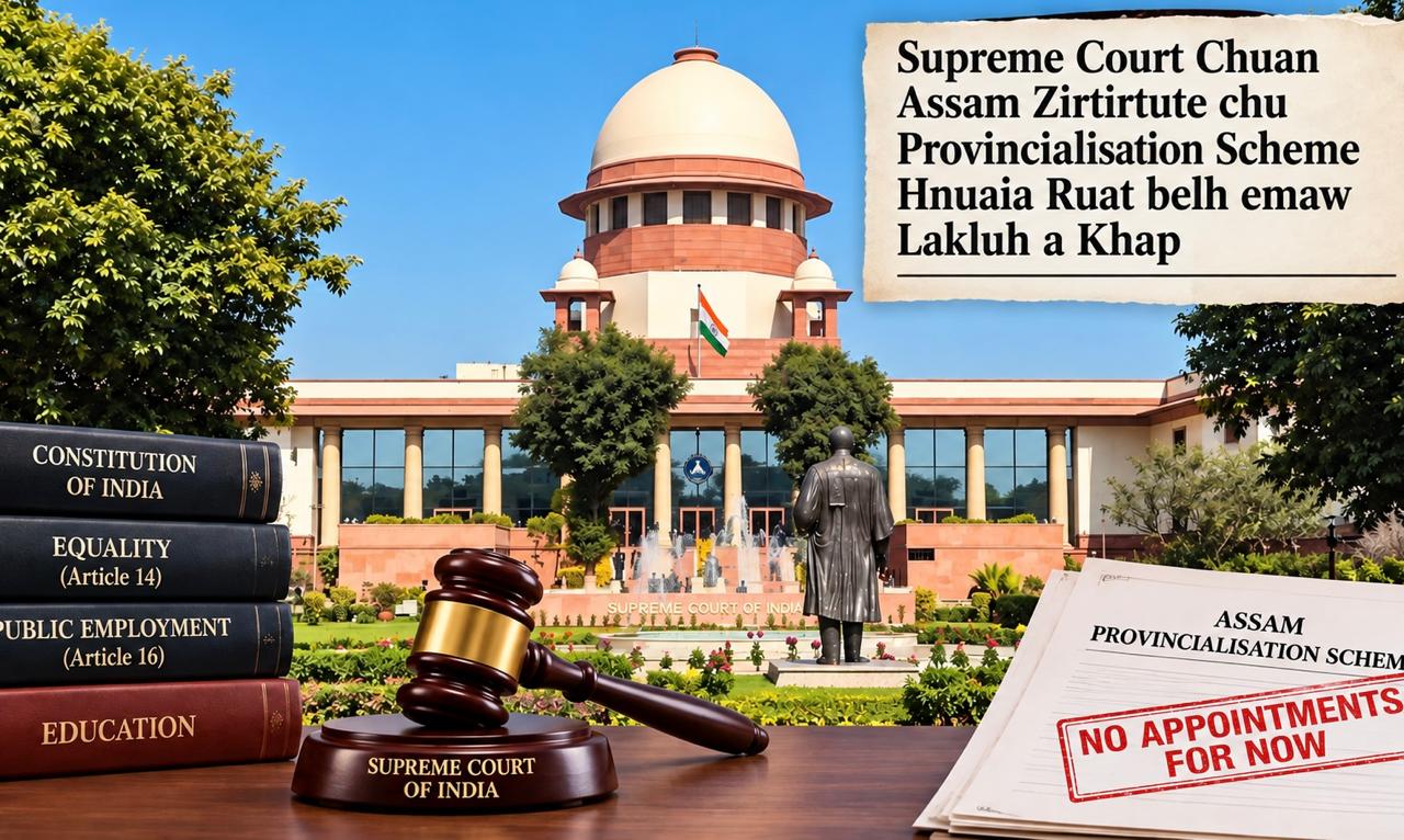 Supreme Court Chuan  Assam-a  Zirtirtute chu Provincialisation Scheme Hnuaia Ruat belh emaw Lakluh a Khap