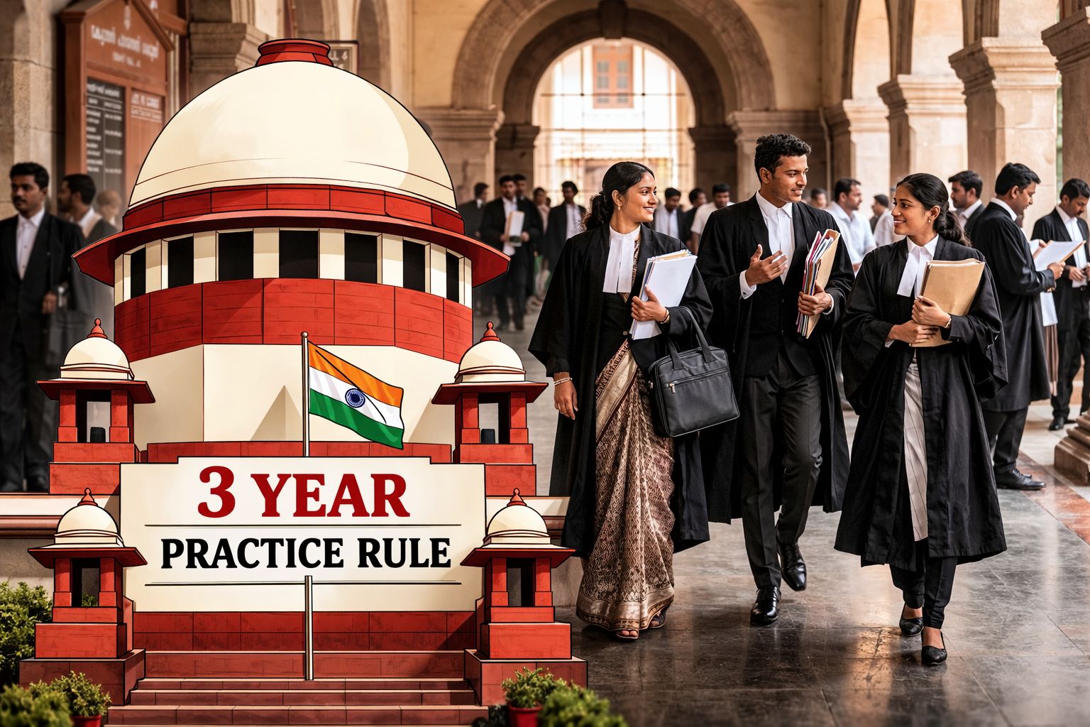 Supreme Court-in 3 Year Practice Rule Chu Hman Chhunzawm A Nih Tur Thu Sawi Nawn Leh
